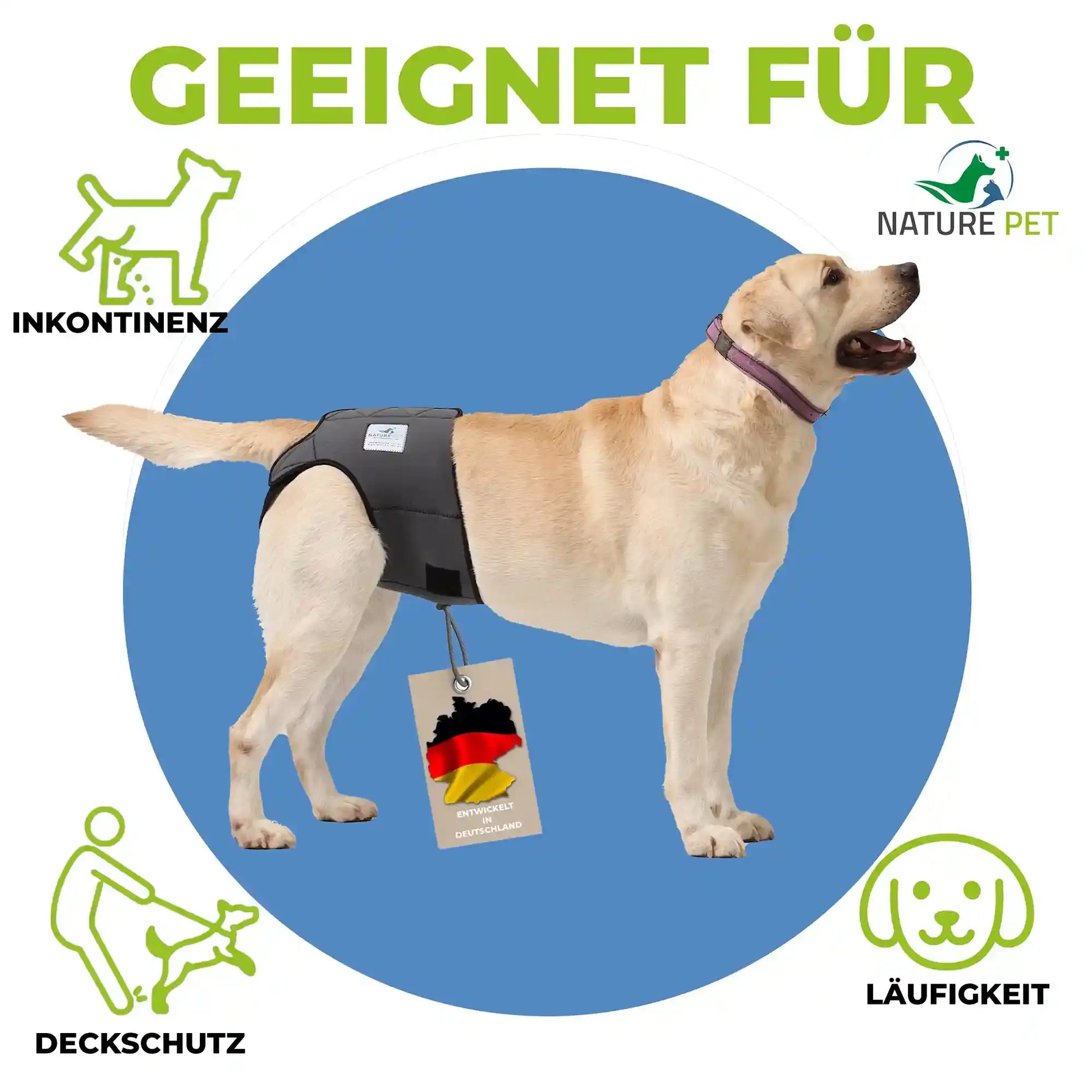 Läufigkeitshose für Hündinnen by Nature Pet