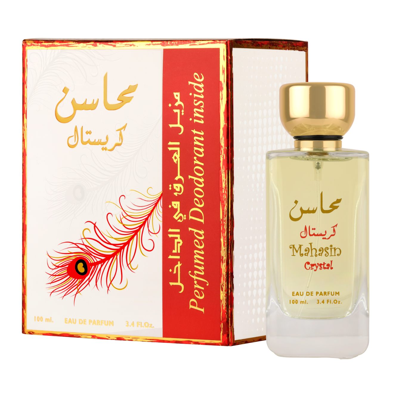 Lattafa Parfüm Mahasin Crystal RED + Deo Eau de Parfum 100ml