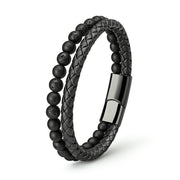 Lava Passion Armband Aus Leder Mit Lavastein Magnetverschluss Inklusive Luxus Etui Gravur Möglich