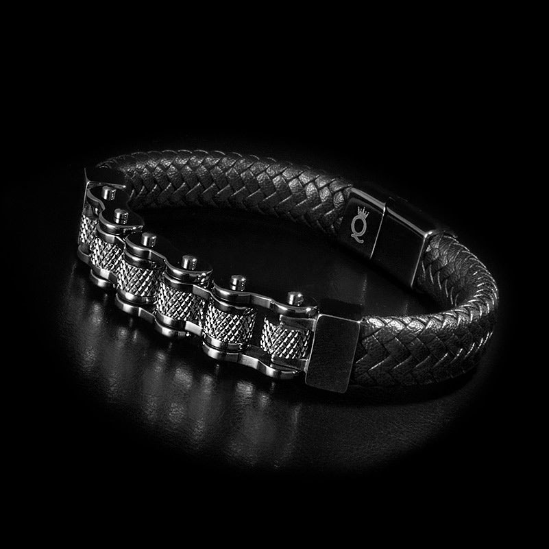 Black Chain Armband In Schwarz Elegant Und Flexibel Mit Dreiteiligem Magnetverschluss Für Persönlichkeit
