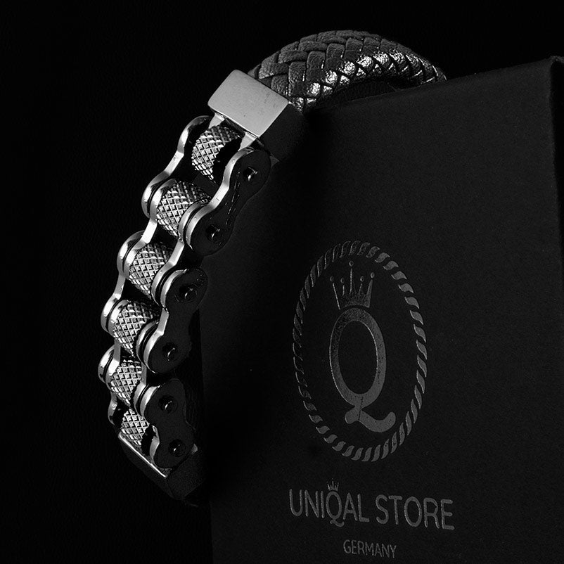 Black Chain Armband In Schwarz Elegant Und Flexibel Mit Dreiteiligem Magnetverschluss Für Persönlichkeit