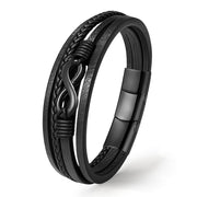 Black Nice Unisex Lederarmband Aus Echtem Rindsleder Mit Edelstahl Besatz Gravur Möglich Größen 19 21 23 Cm