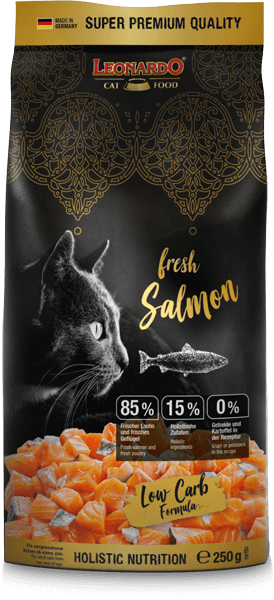 LEONARDO fresh Salmon – Trockenfutter für Katzen