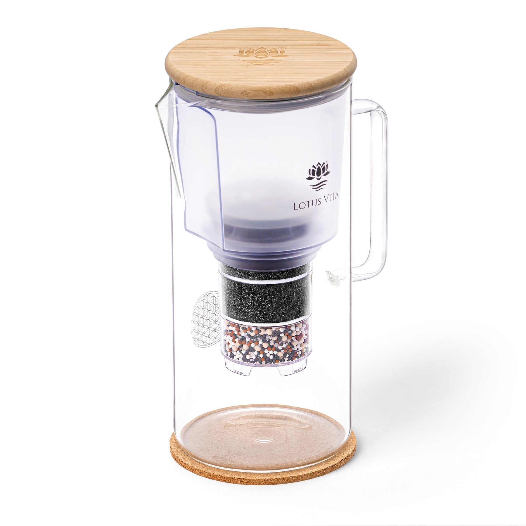 Lotus Vita - Glas-Filterkanne - KATARA - 1,4L