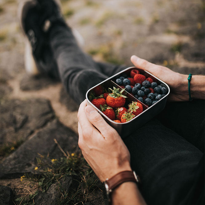 Lunchbox Classic Auslaufsichere Edelstahl Brotdose Mit Flexibler Trennwand Und 2 Fächern 800 Ml Fassungsvermögen