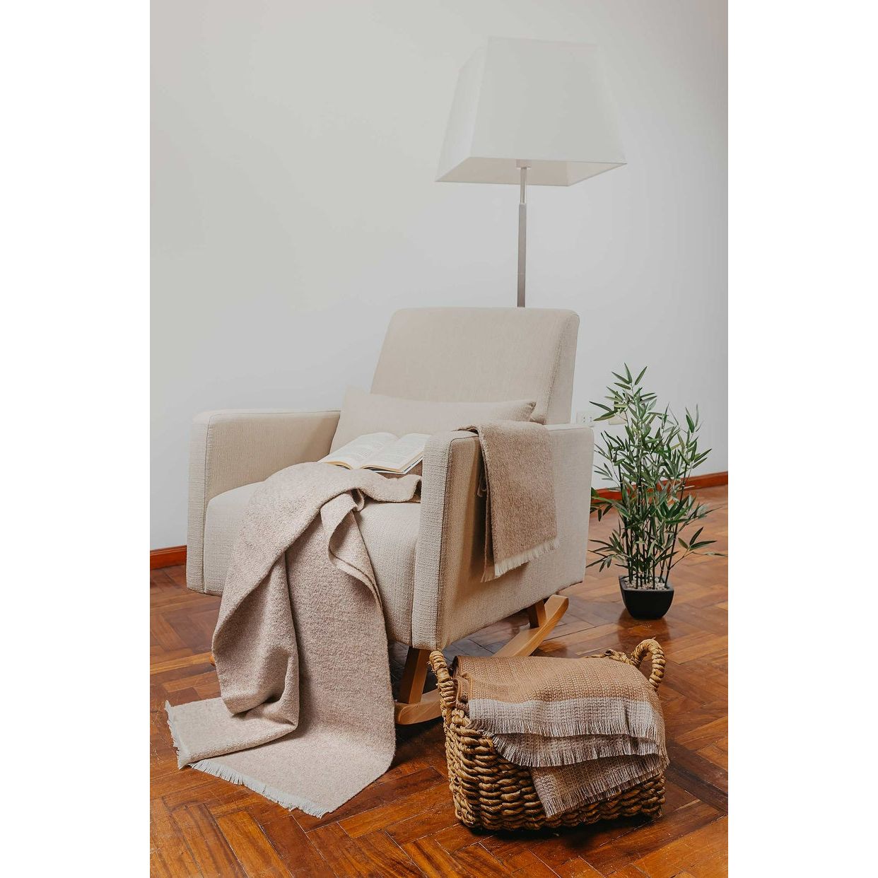 KUNA - Vivir Decke – Baby‑Alpaka (Eco Line, ungefärbt)