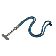 Blaues Umhängeband Aus Nylon Für Smartphone Hüllen Mit Befestigung Über Tether Pad