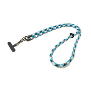 Umhängeband Nylon Blau Weiß Extra Dick Für Smartphone Hüllen Mit Tether Pad Verstellbar