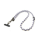 Umhängeband Für Smartphonehüllen Extra Dickes Nylonband In Lila Weiß Verstellbar