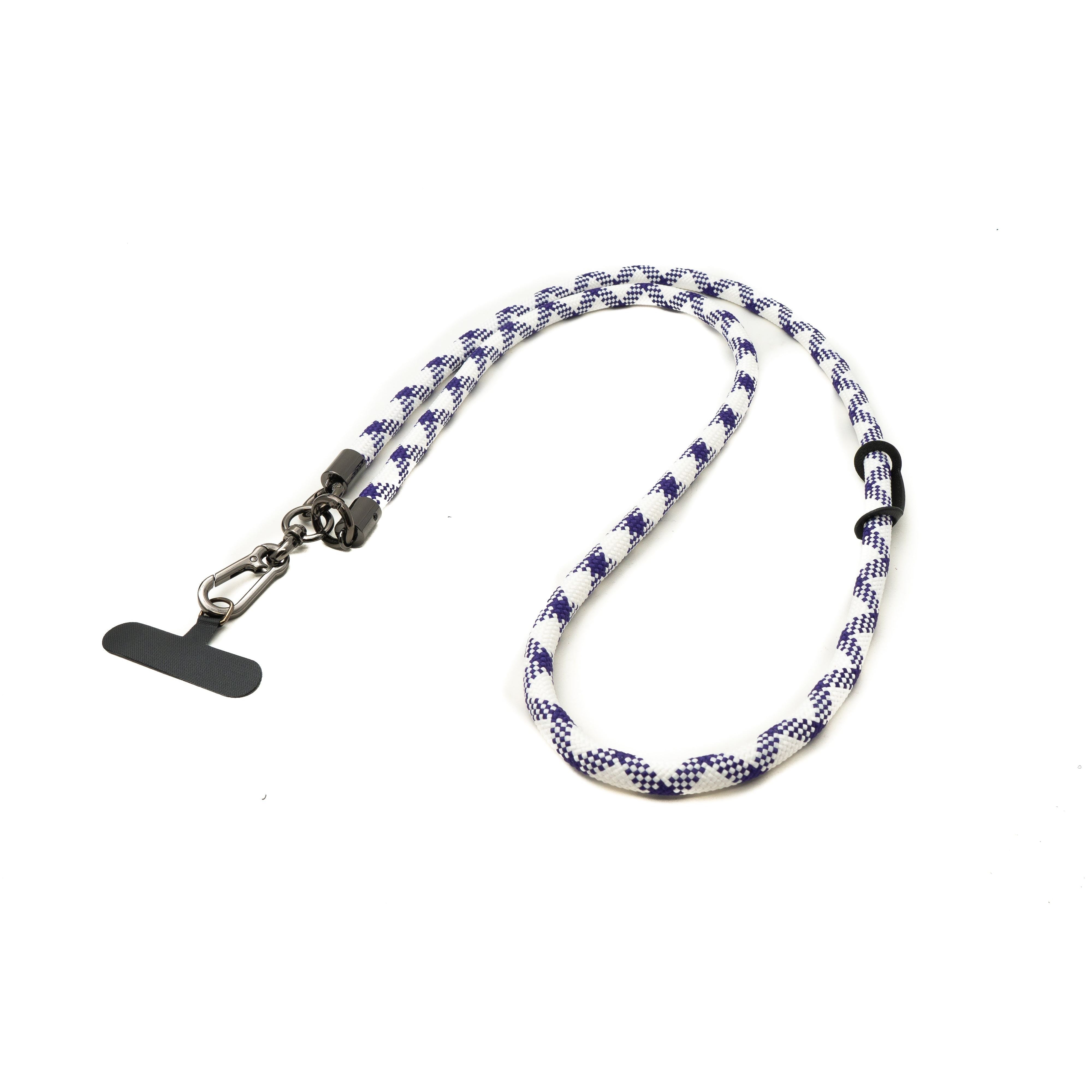 Umhängeband Für Smartphonehüllen Extra Dickes Nylonband In Lila Weiß Verstellbar