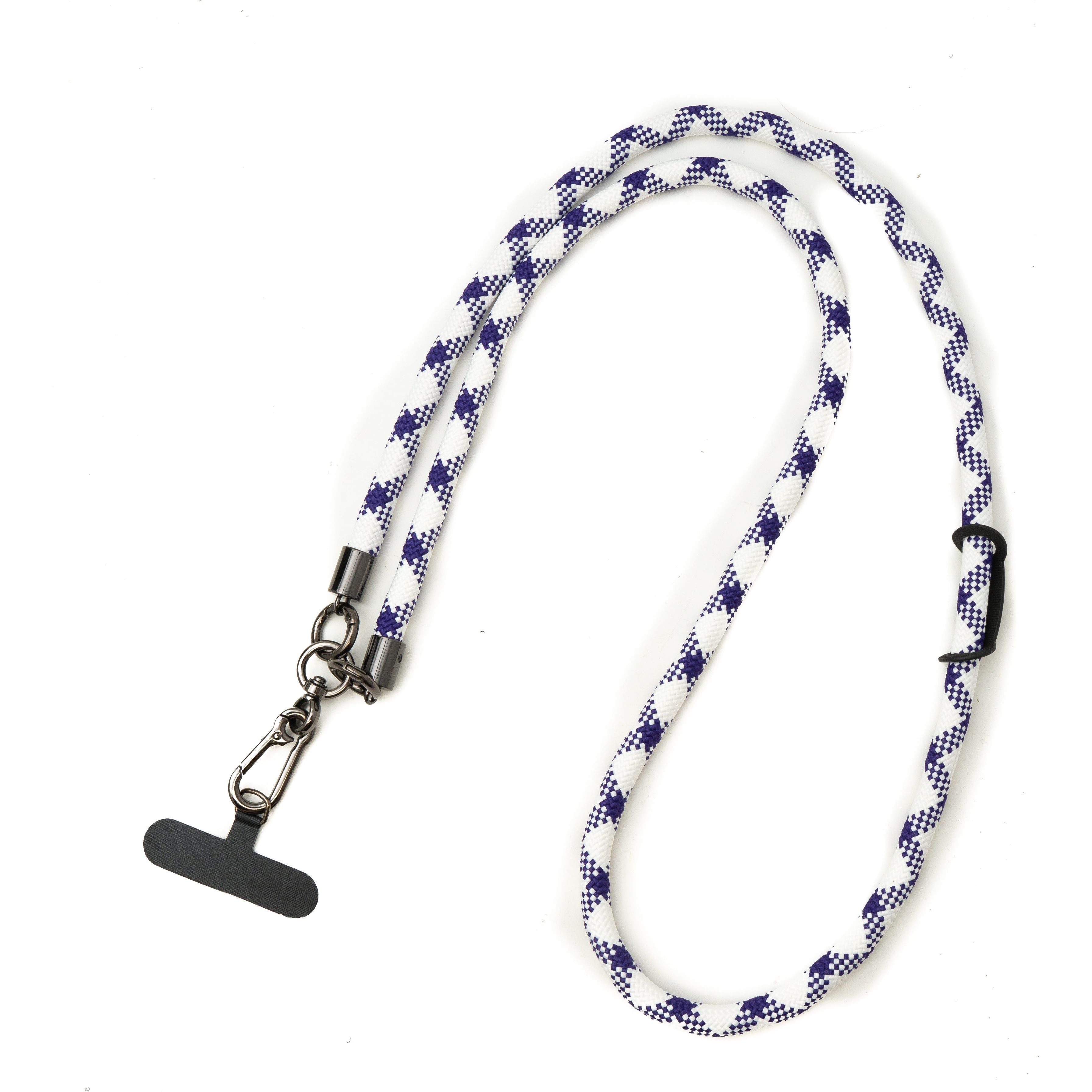 Umhängeband Für Smartphonehüllen Extra Dickes Nylonband In Lila Weiß Verstellbar