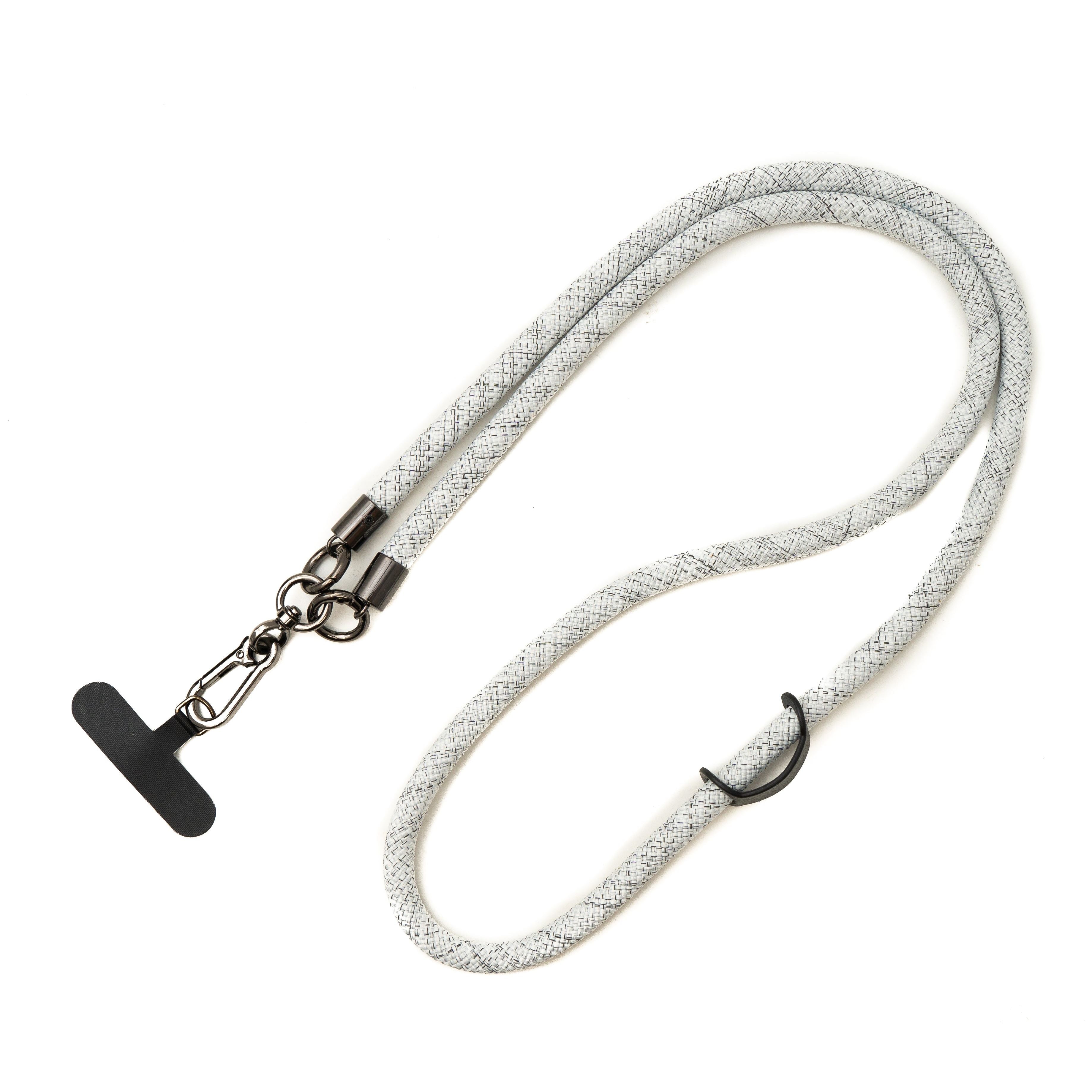 Umhängeband Für Smartphone Hüllen Weiß Verstellbar Extra Dickes Nylonband Mit Tether Pad