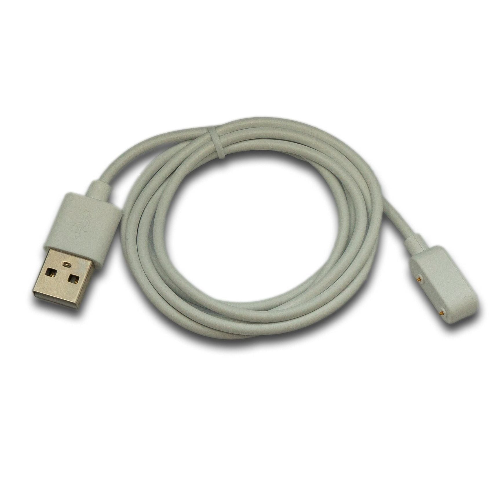 System-S USB 2 0 Ladekabel 100 cm Für HONOR Band 9 Smartwatch Weiß Magnetisch Hi Speed