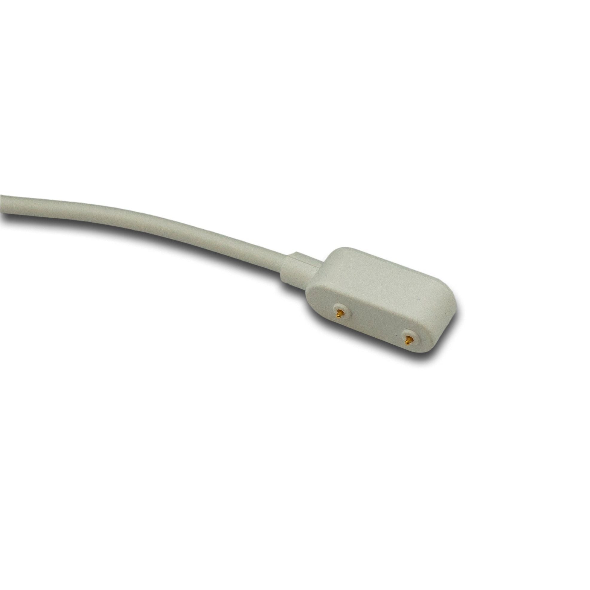 System-S USB 2 0 Ladekabel 100 cm Für HONOR Band 9 Smartwatch Weiß Magnetisch Hi Speed