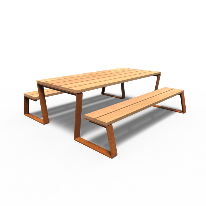 Cortenstahl Picknick Sets MIO Picknick Set