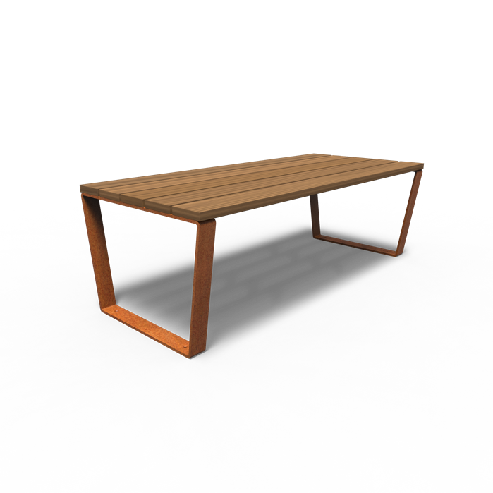 Cortenstahl Tische MIO Tisch
