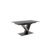 MASSARO Auszugstisch Säulen Mit Liftfunktion Synchronauszug Keramik Glas Schwarz