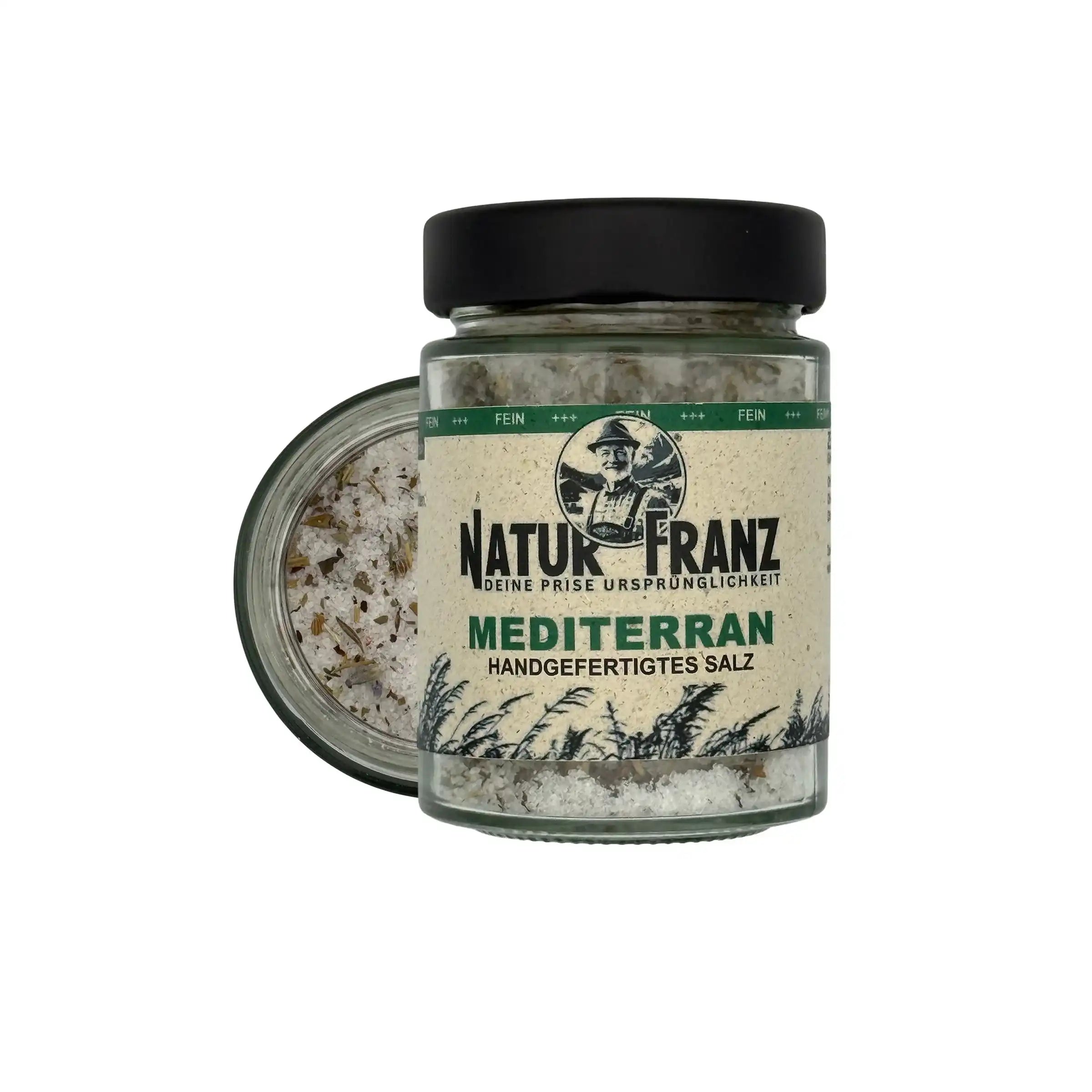 Mediterran Gewürz Mit Feinem Salz Südfrankreich Im Glas Für Ofengemüse Pasta Fisch Und Fleisch Sommerliches Urlaubsaroma by Team NATURFRANZ