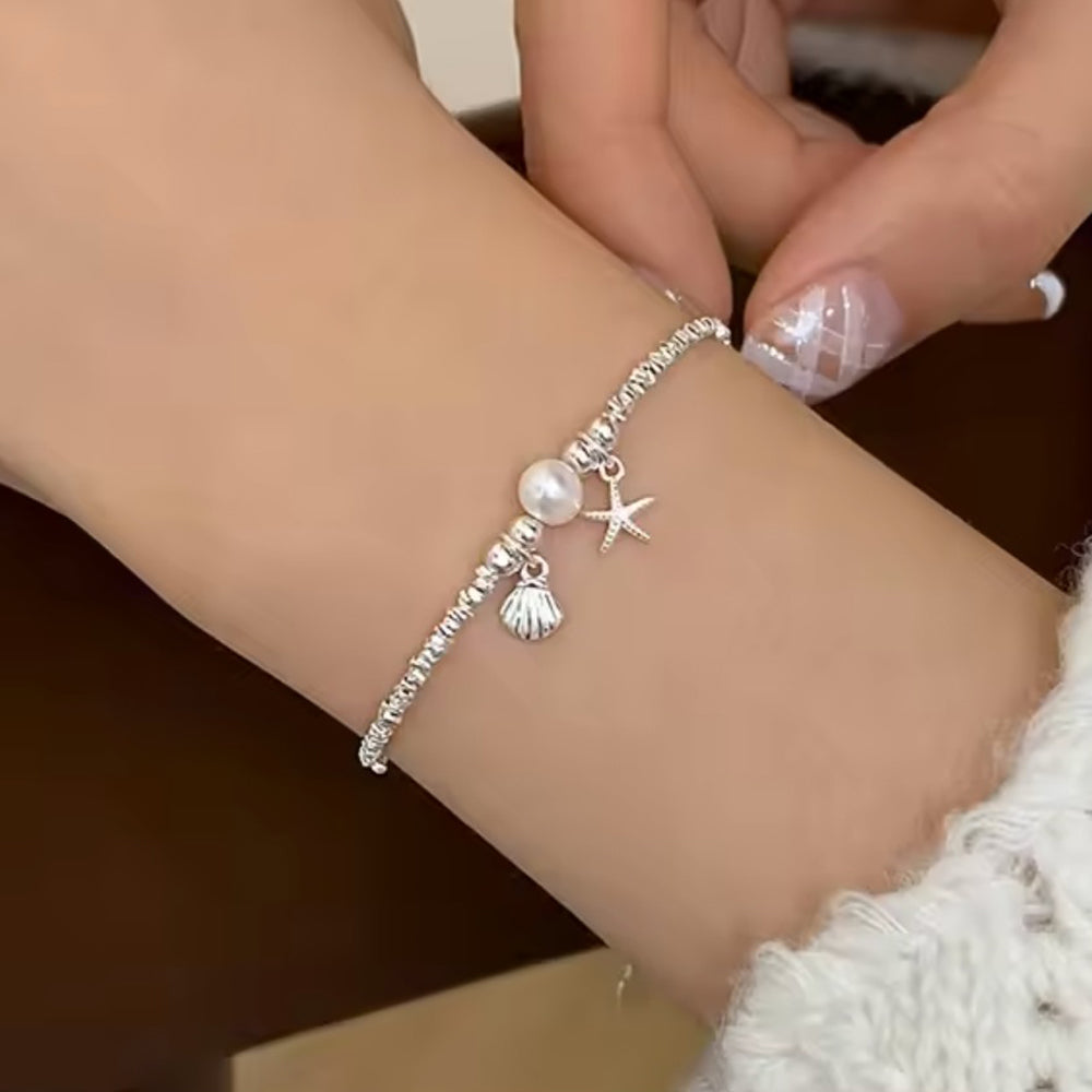 Armband aus 925er Sterling-Silber, Meeresliebe