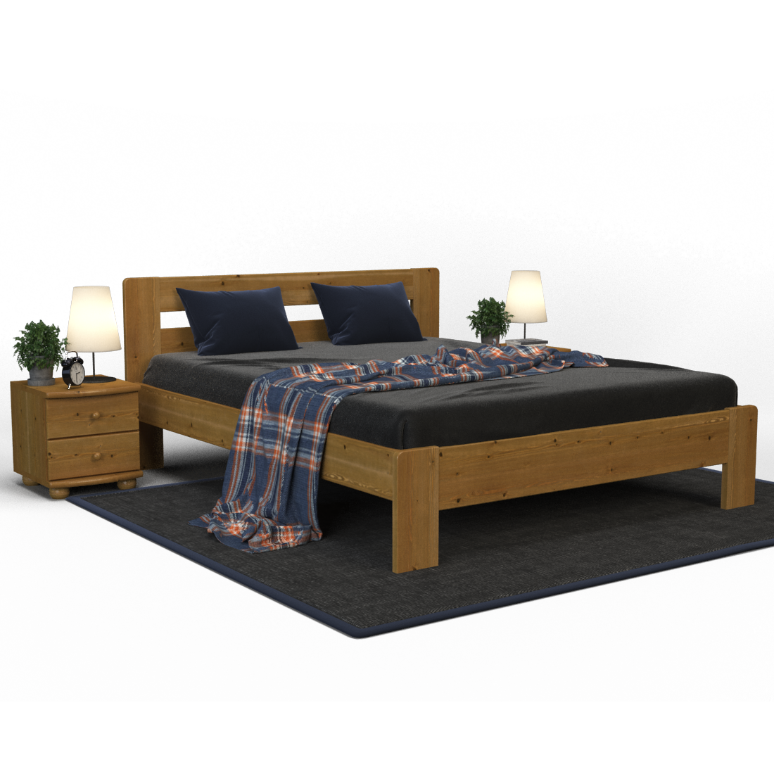 Markus Kieferbett | Massivholz | Naturholz | 100% Bio-Bett