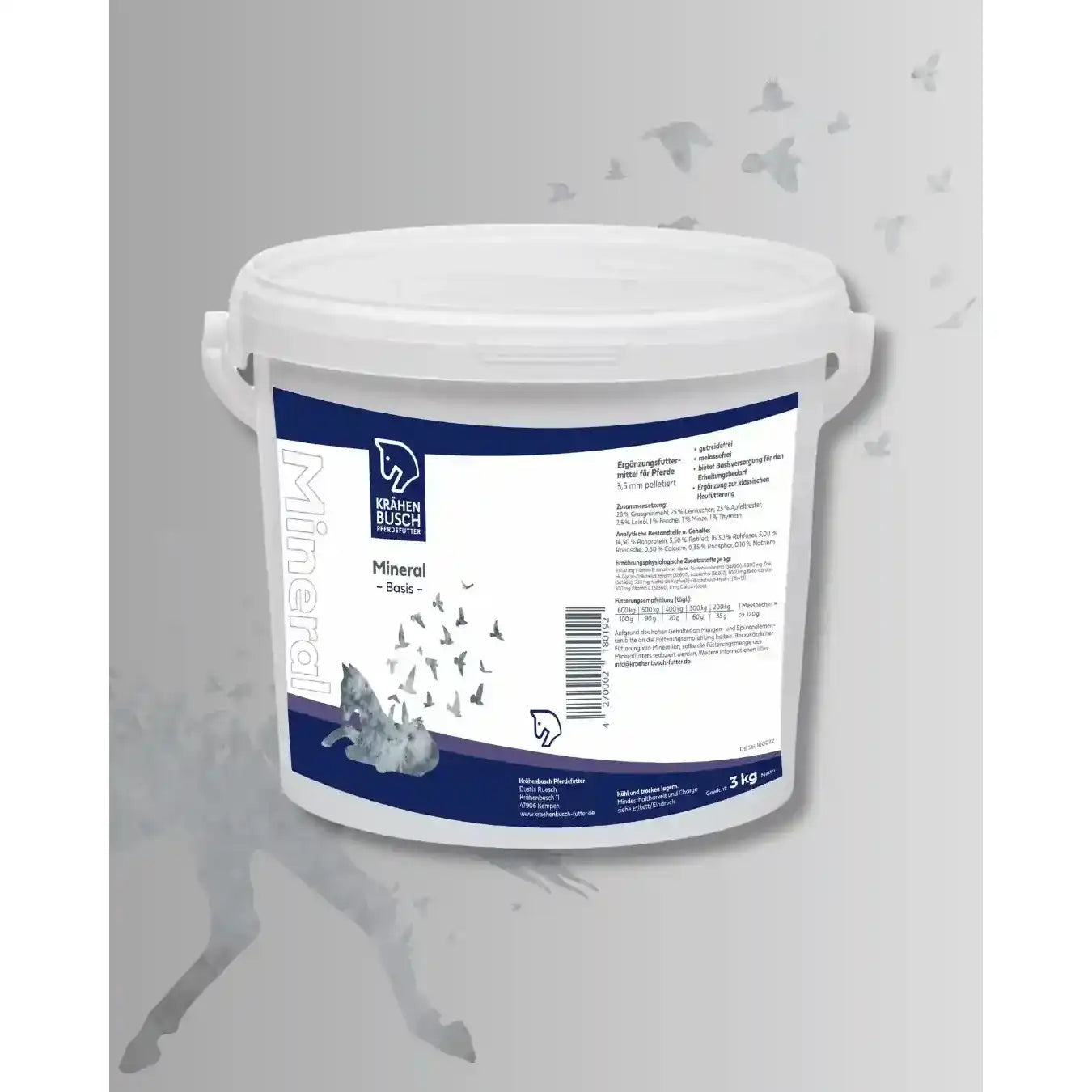 Krähenbusch Mineral Basis Erhaltungsbedarf Und Ergänzung Der Heufütterung Ohne Selen by Krähenbusch®