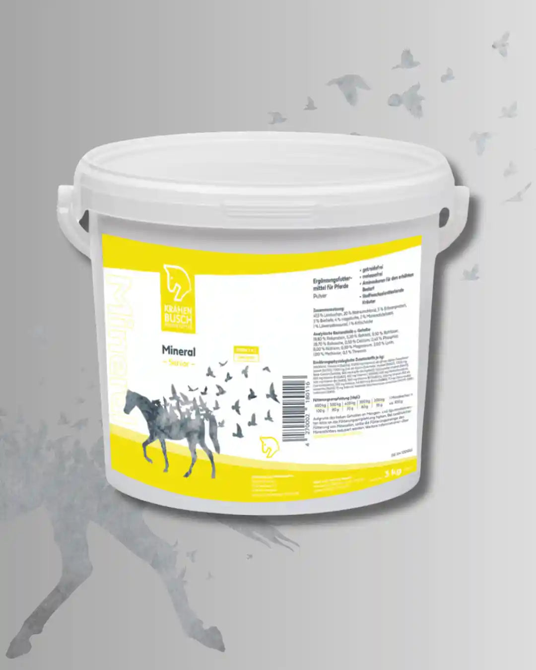 Krähenbusch Mineral Senior Für Ältere Pferde Reich An Aminosäuren Und Proteinen Aus Erbseneiweiß Zink Und Vitamin E