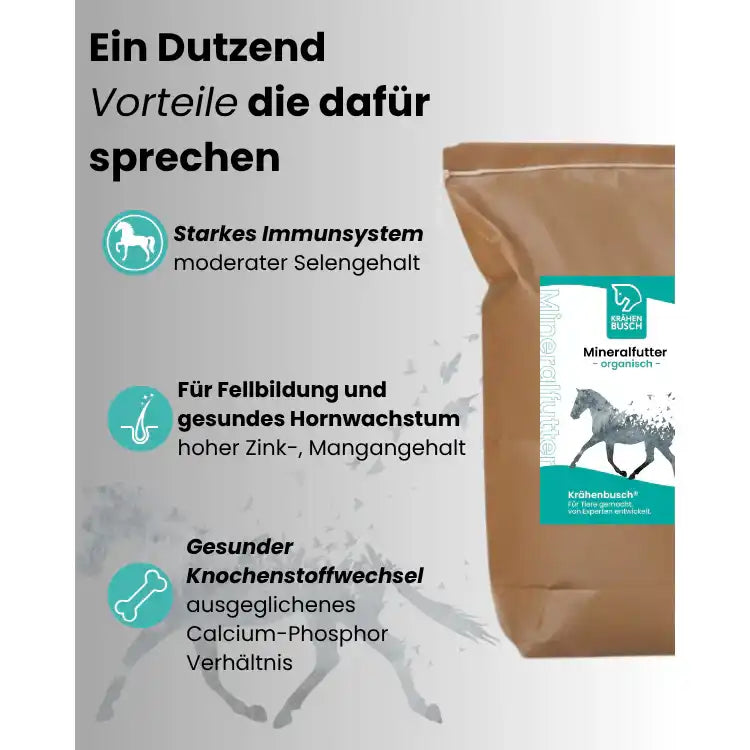 Krähenbusch Mineralfutter Organisch Für Alle Pferderassen Mit Vollständiger Versorgung Von Mineralien Und Vitaminen by Krähenbusch®