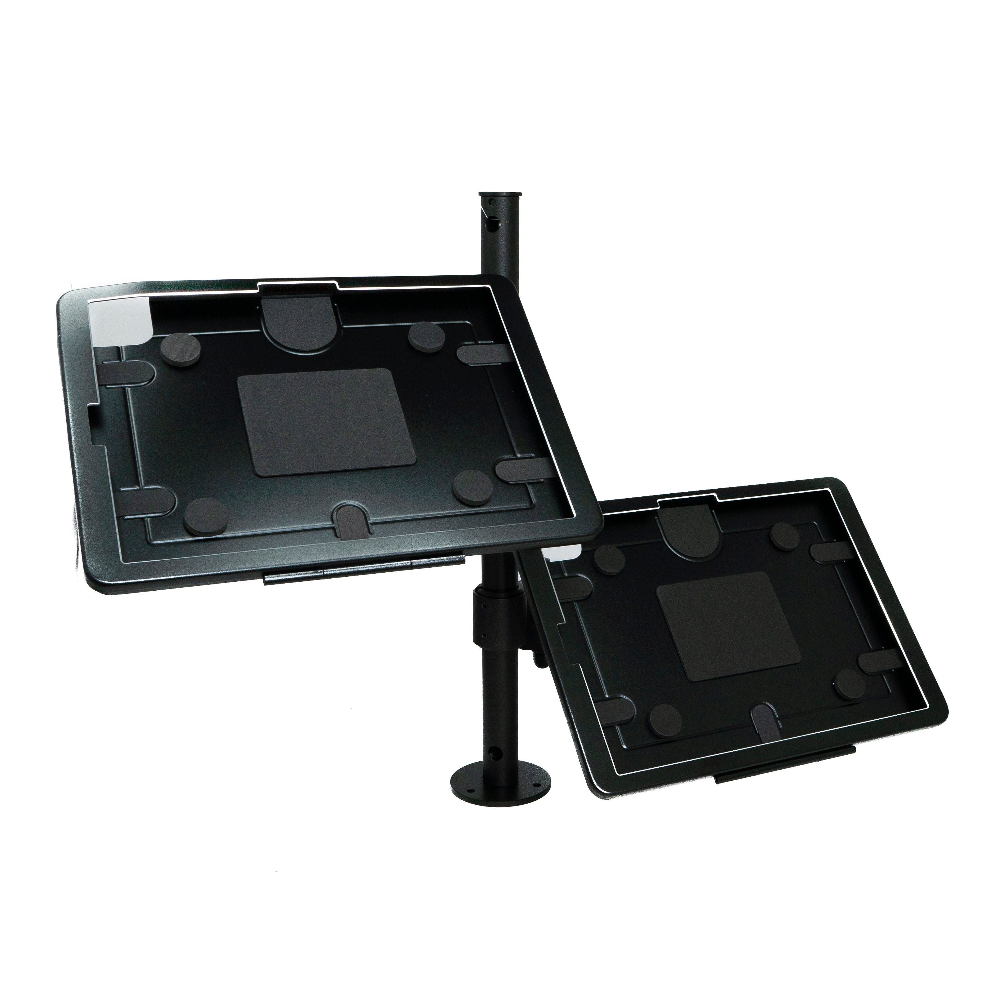 SYSTEM-S Doppel Tischhalterung 360° Ständer abschließbar für iPad Pro 13" Air 13" (M2) Pro 6 5 4 3 12.9"