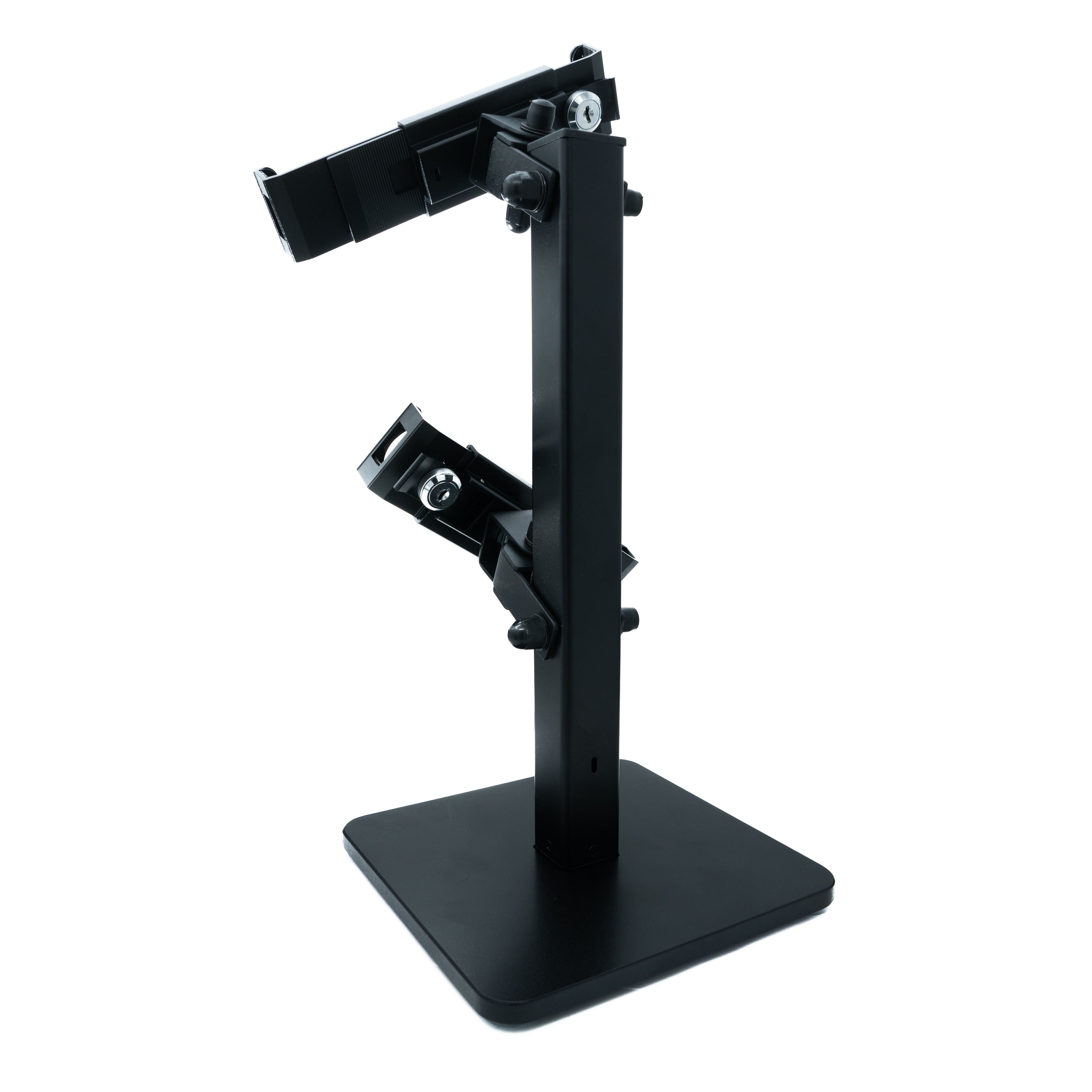 System-S Dual Tischständer 360 Grad Drehbar 180 Grad Neigbar Tablet Halterung 9 Bis 13 Zoll