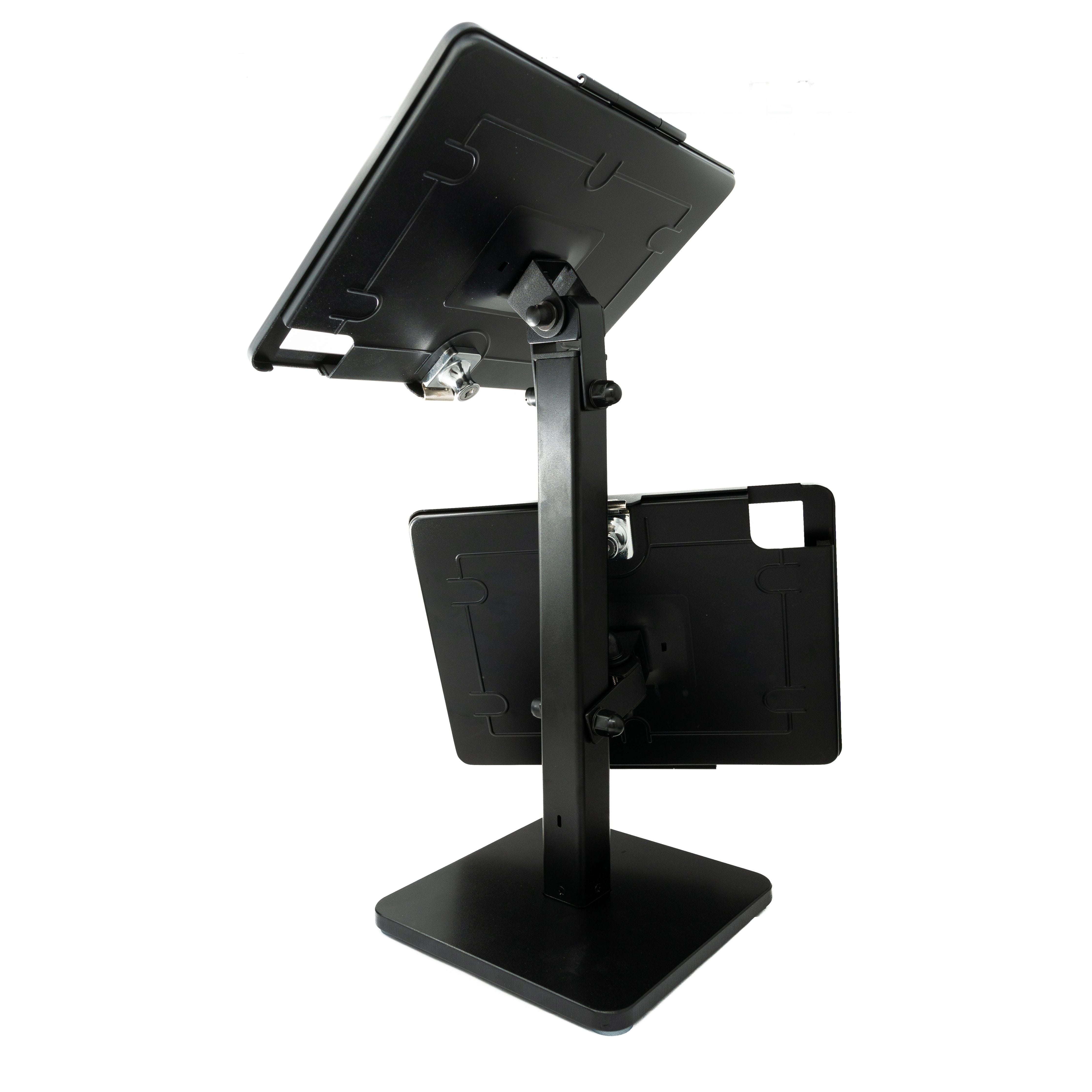 SYSTEM-S Tischständer Dual 360° drehbar 180° neigbar Halterung abschließbar für iPad Pro 5 4 3 (2021 2020 2018)