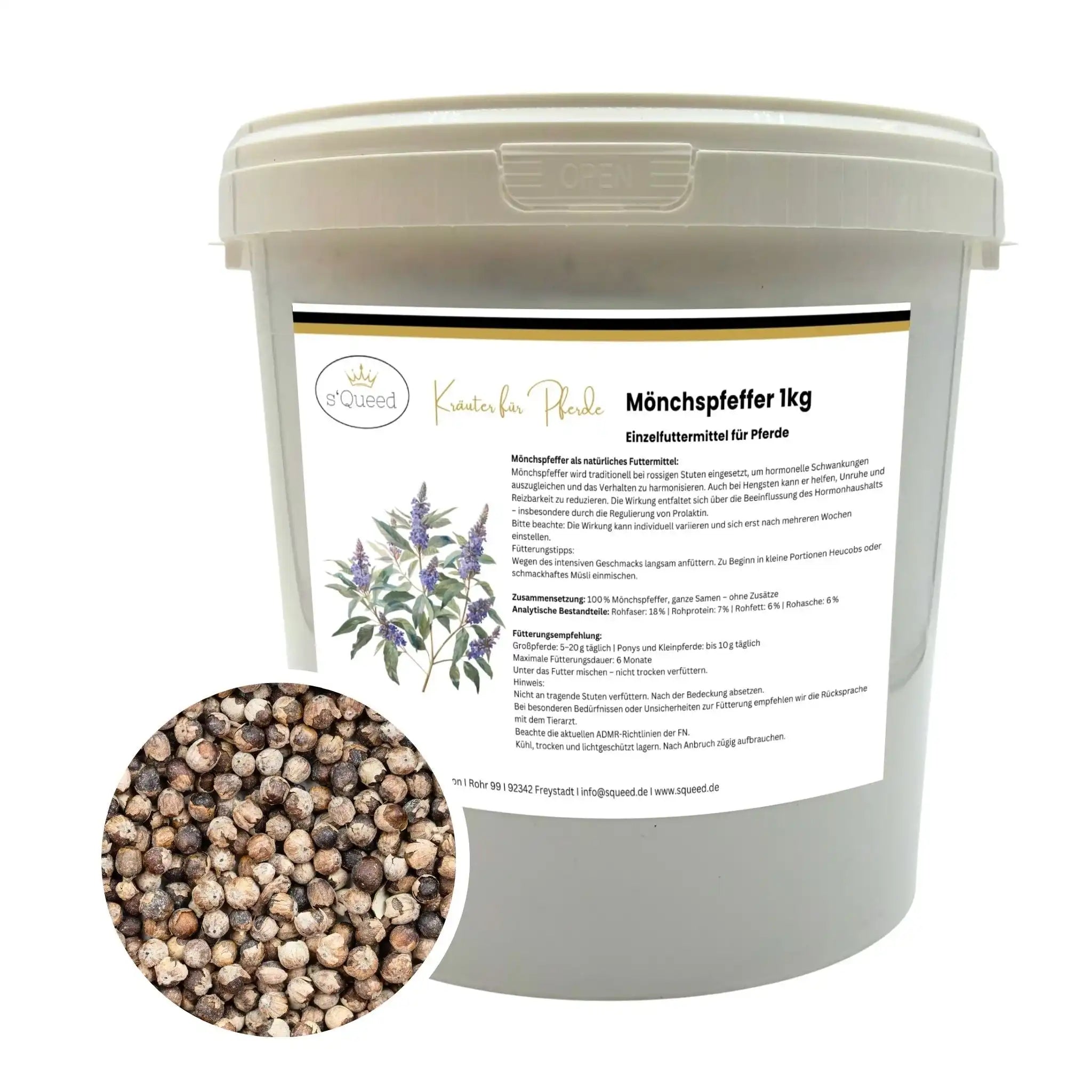 Mönchspfeffer Für Pferde Natürliche Hilfe Bei Rosse Stuten Hormonschwankungen Balance Und Unterstützung by s`Queed