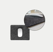 Mousepad aus Filz und Kork | 20 x 25 cm | anthrazit