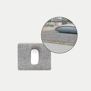 Mousepad aus Filz und Kork | 20 x 25 cm | hellgrau