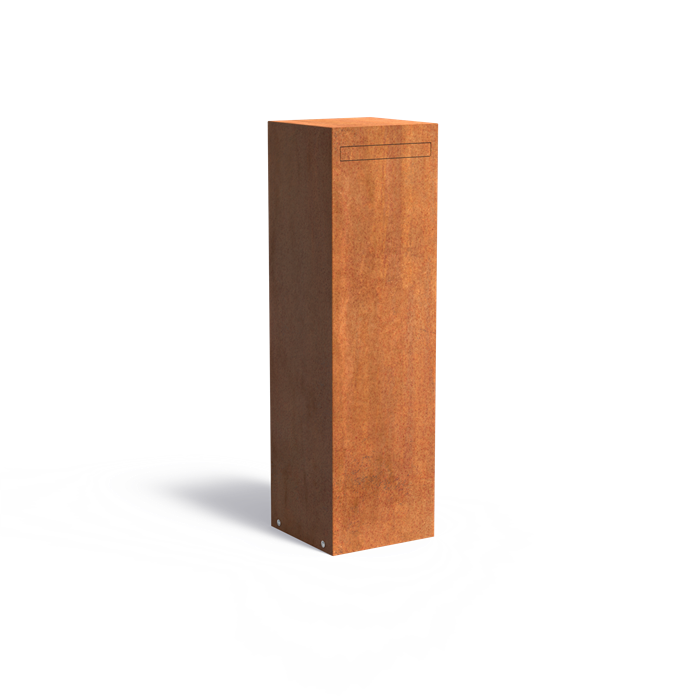 Cortenstahl Briefkasten freistehend NOX