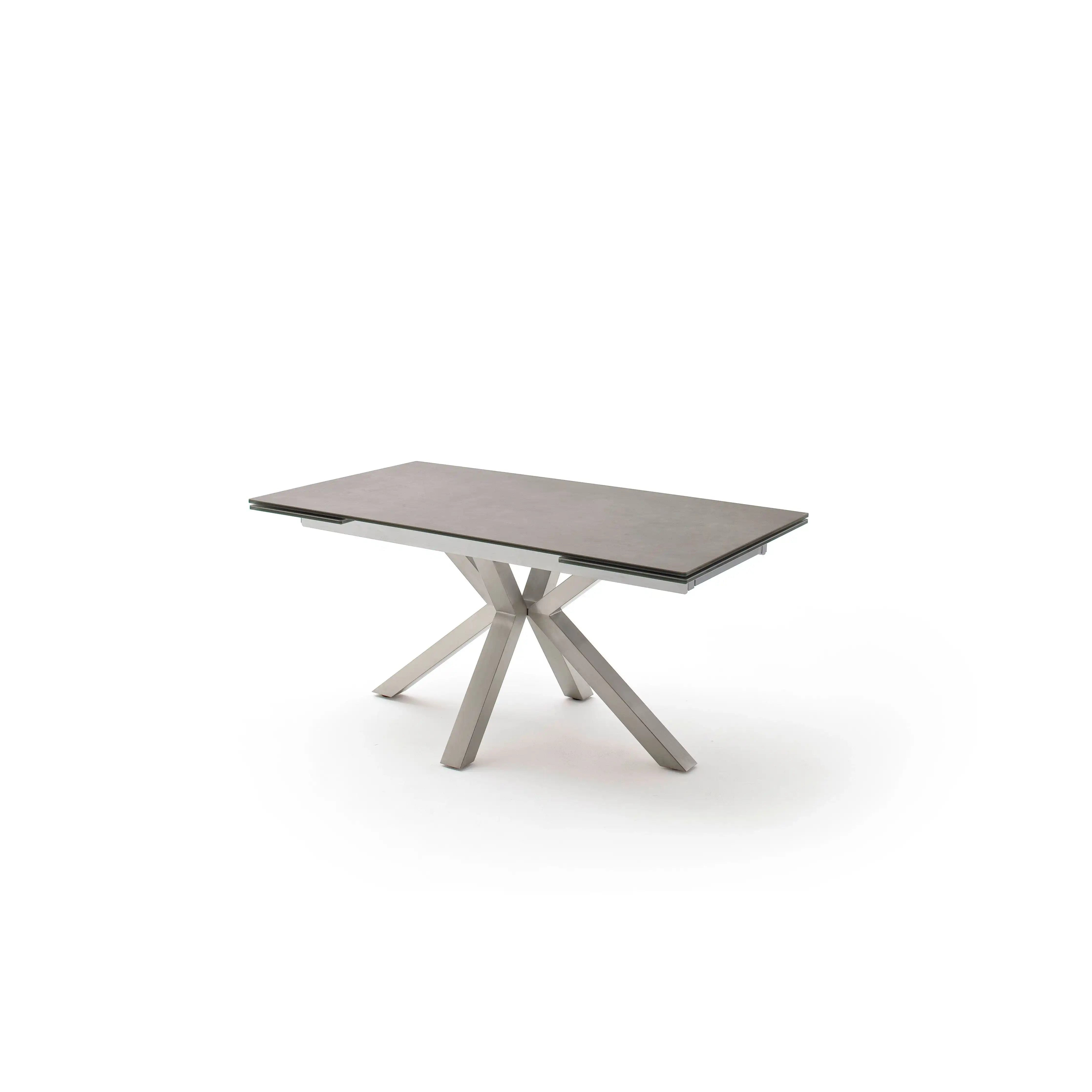 Nagano Auszugstische Mit Keramikplatten Und Sicherheitsglas Schwarz Metallgestell