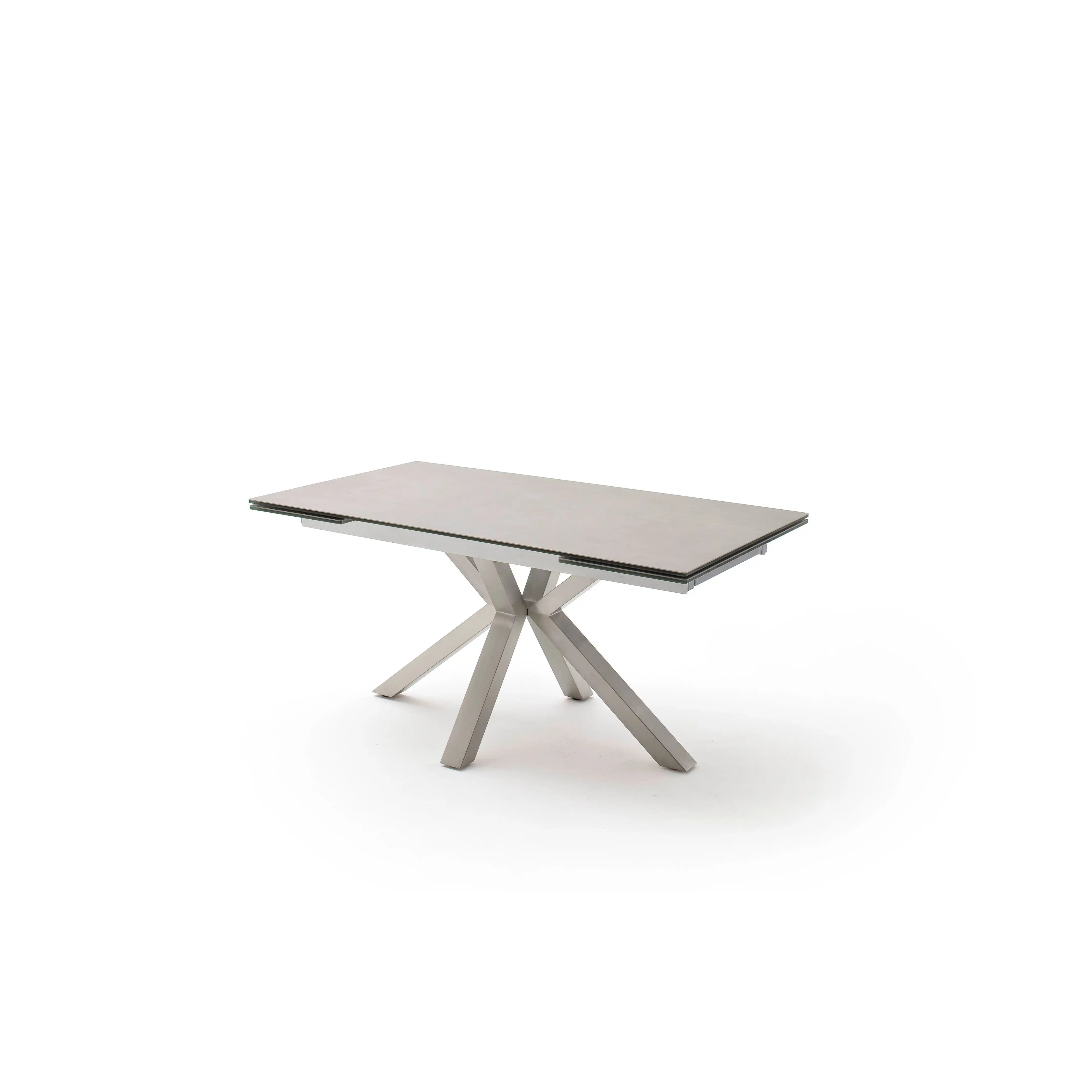 Nagano Auszugstische Mit Keramikplatten Und Sicherheitsglas Schwarz Metallgestell