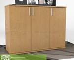 Nobis Kommode Sideboard 120-er | Anrichte | 3-Türig | 100% Bio Kiefer Massivholz