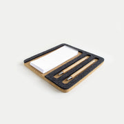 Organizer für Handy, Notizblock & Stifte | aus Filz und Kork | anthrazit