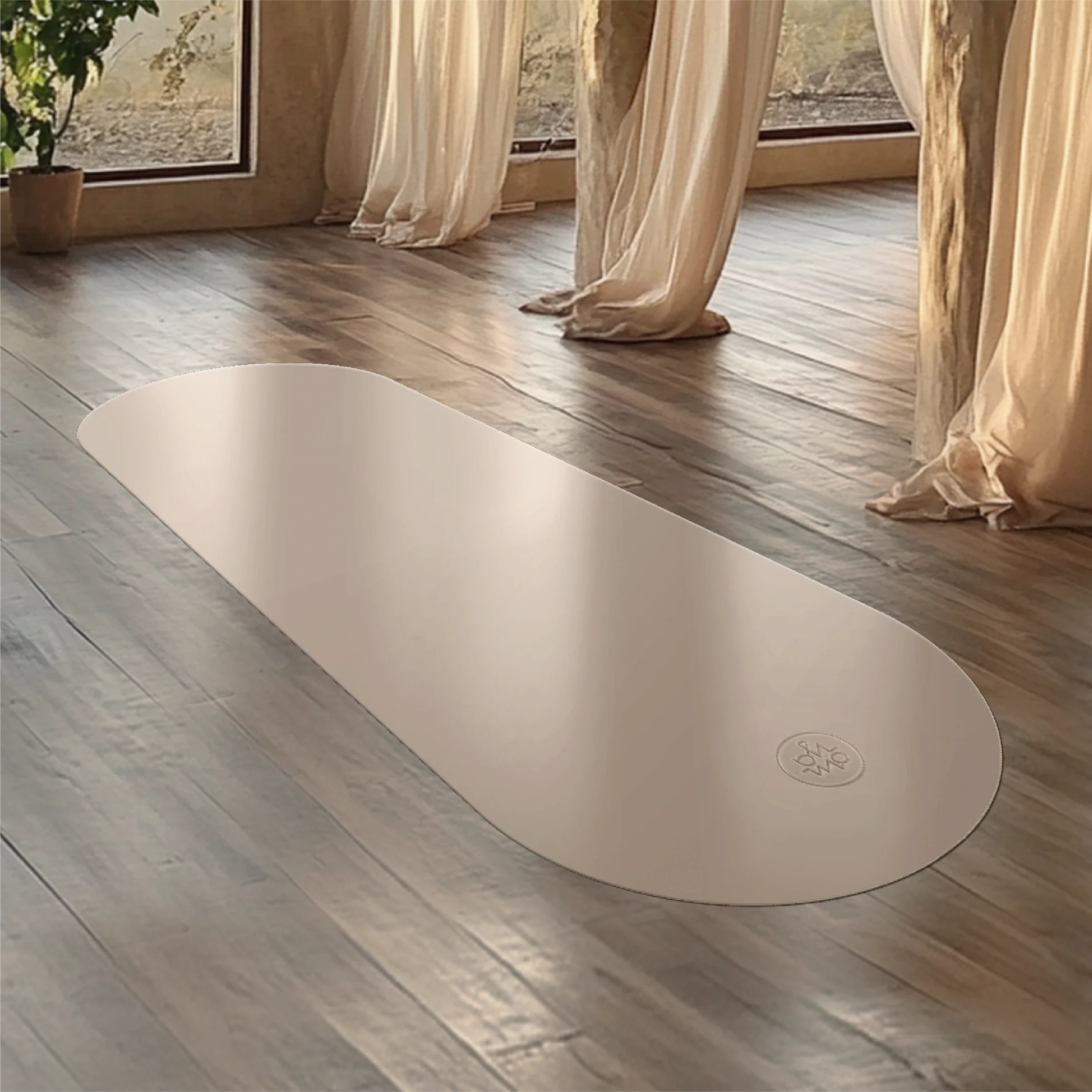 Oval Advanced Grip Yogamatte Dune Rutschfeste PU Oberfläche Für Stabilität Und Halt