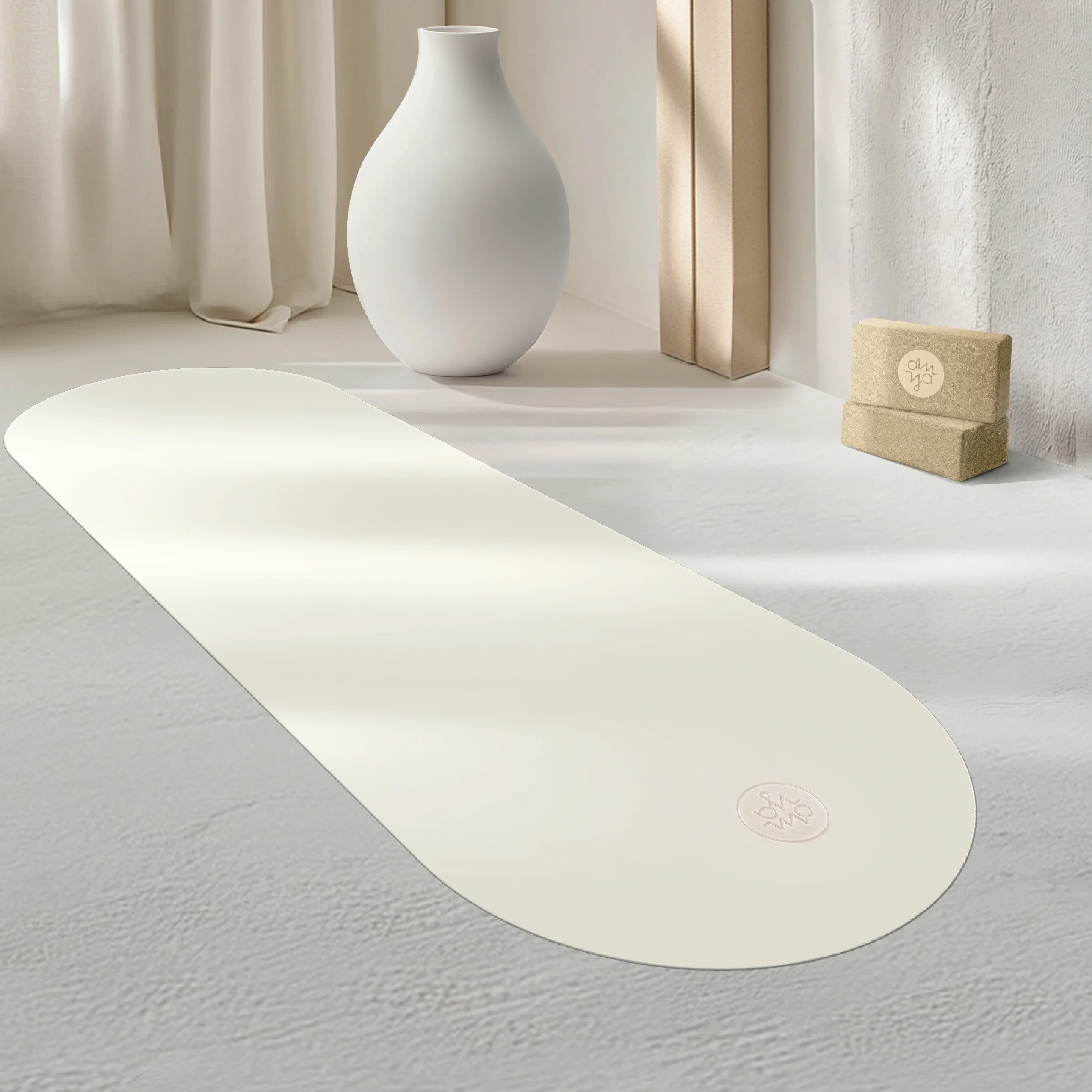 Oval Advanced Grip Yogamatte - Pearl