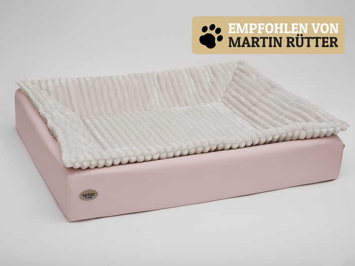 SABRO Hundebett KUDDE Pastell Kunstleder