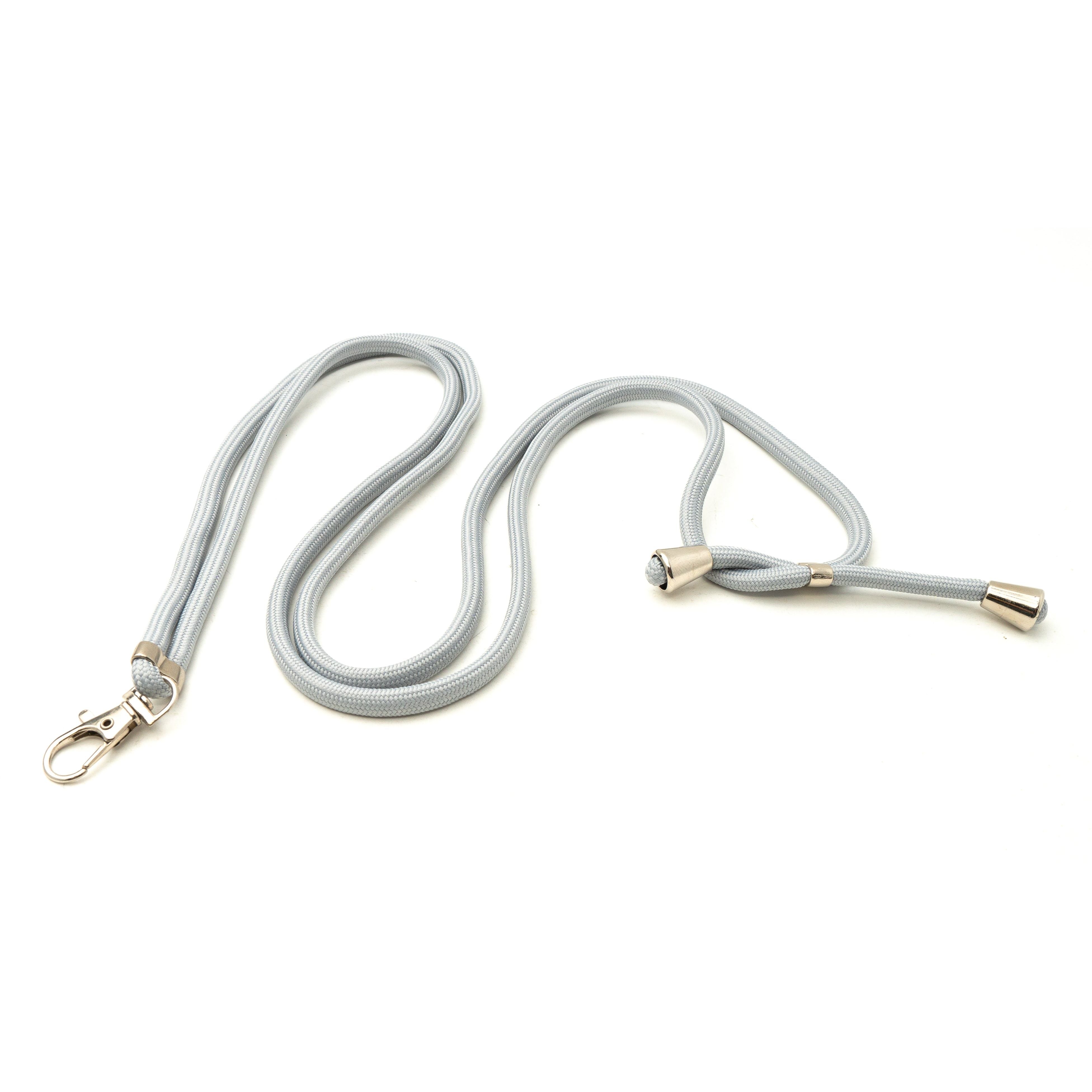 SYSTEM-S Grau Umhängeband Verstellbares Schulter Halsband Für Smartphone Hüllen Aus Hartplastik