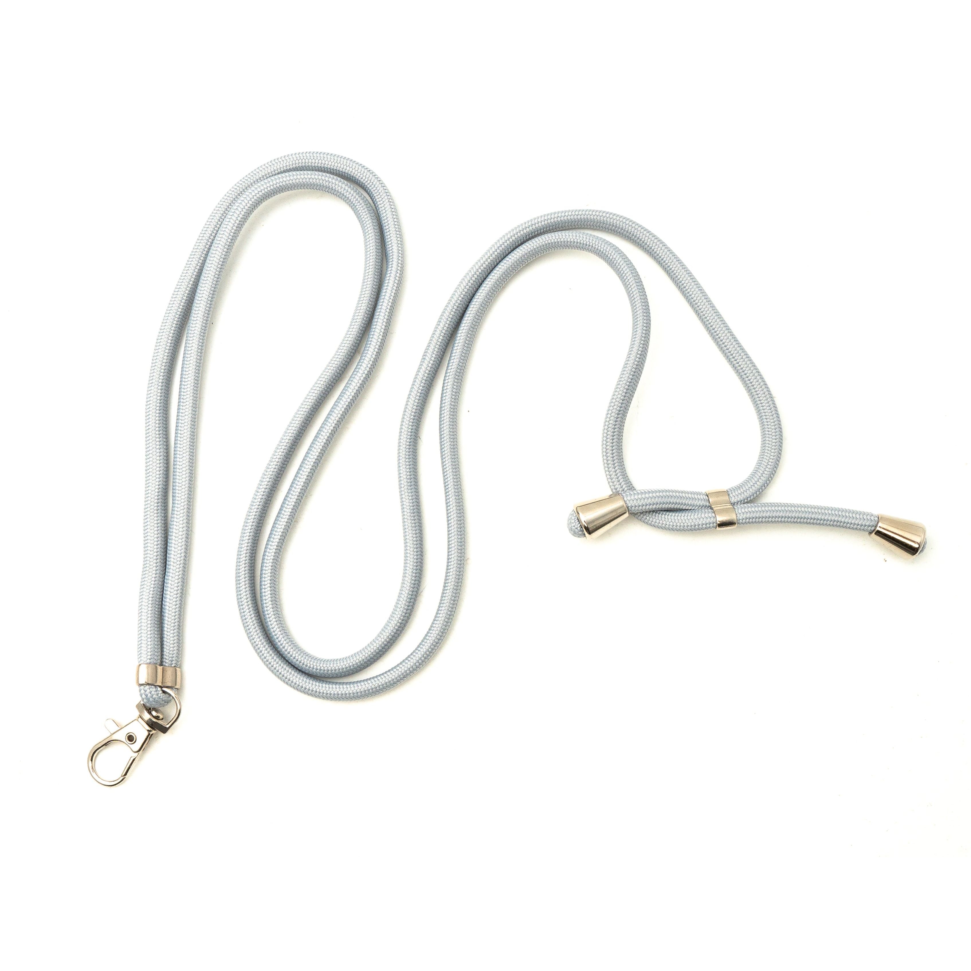 SYSTEM-S Grau Umhängeband Verstellbares Schulter Halsband Für Smartphone Hüllen Aus Hartplastik