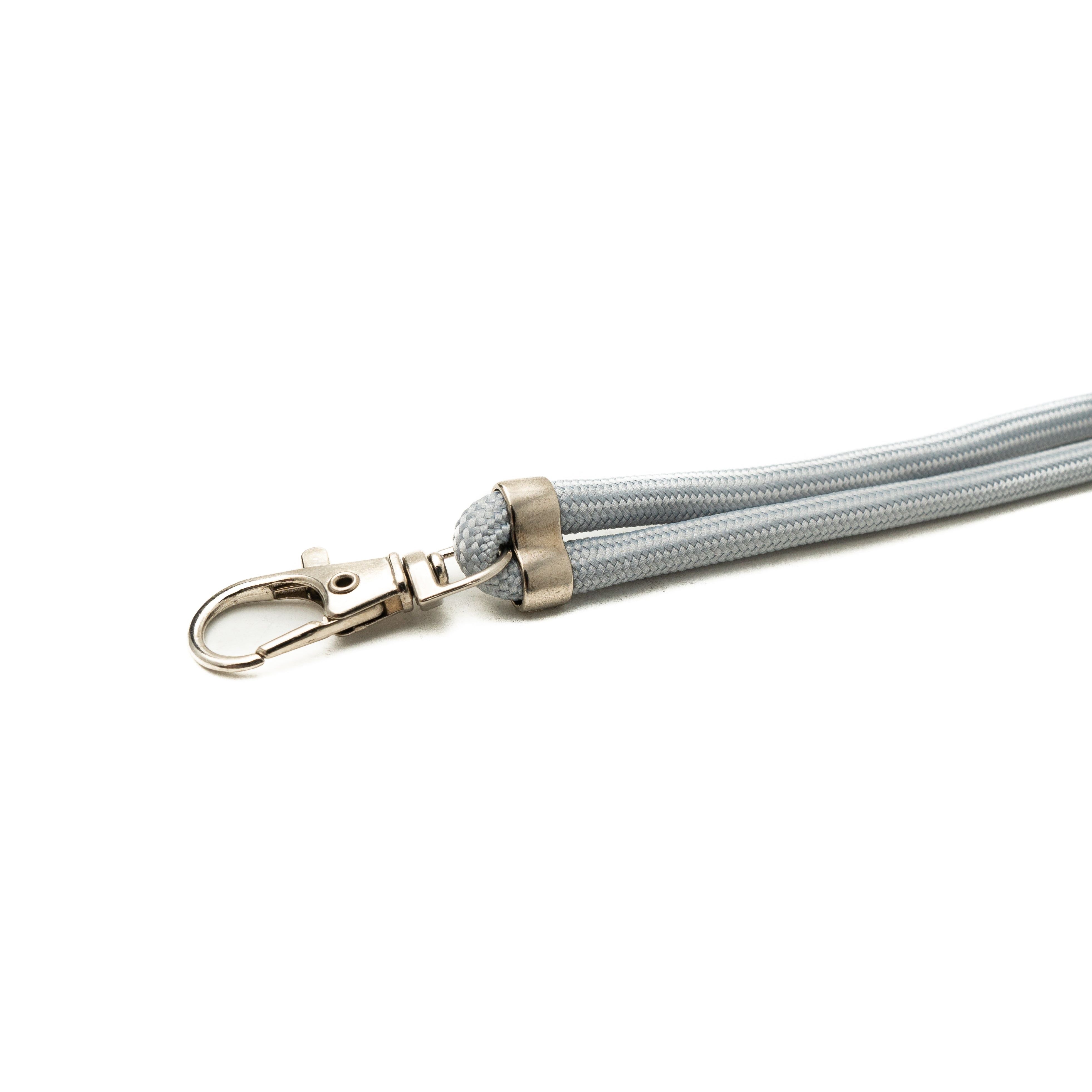 SYSTEM-S Grau Umhängeband Verstellbares Schulter Halsband Für Smartphone Hüllen Aus Hartplastik