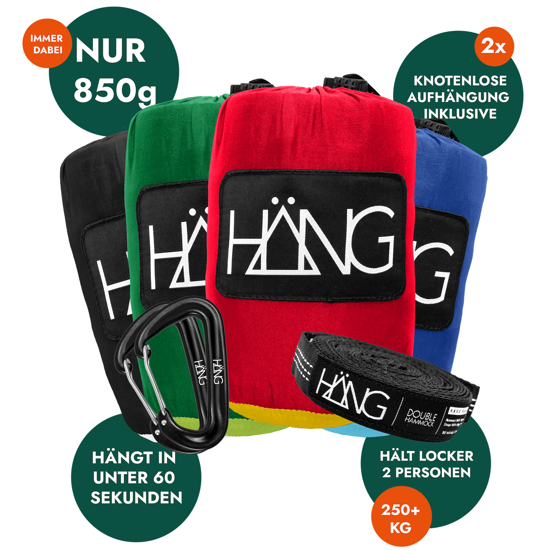 HÄNG Hängematte + Aufhängung