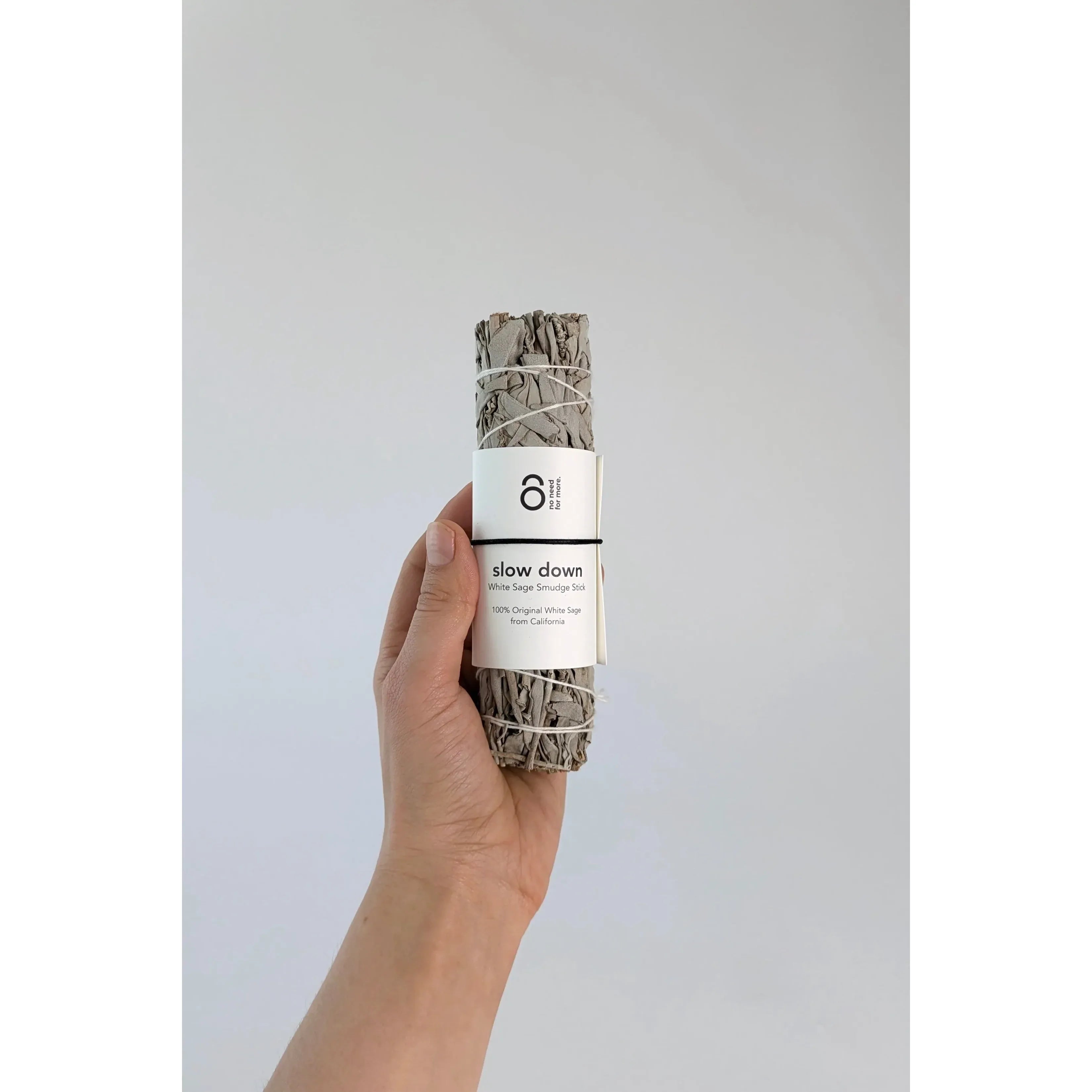 no need for more - Weißer Salbei - Smudge Räucherbündel - "Slow Down"