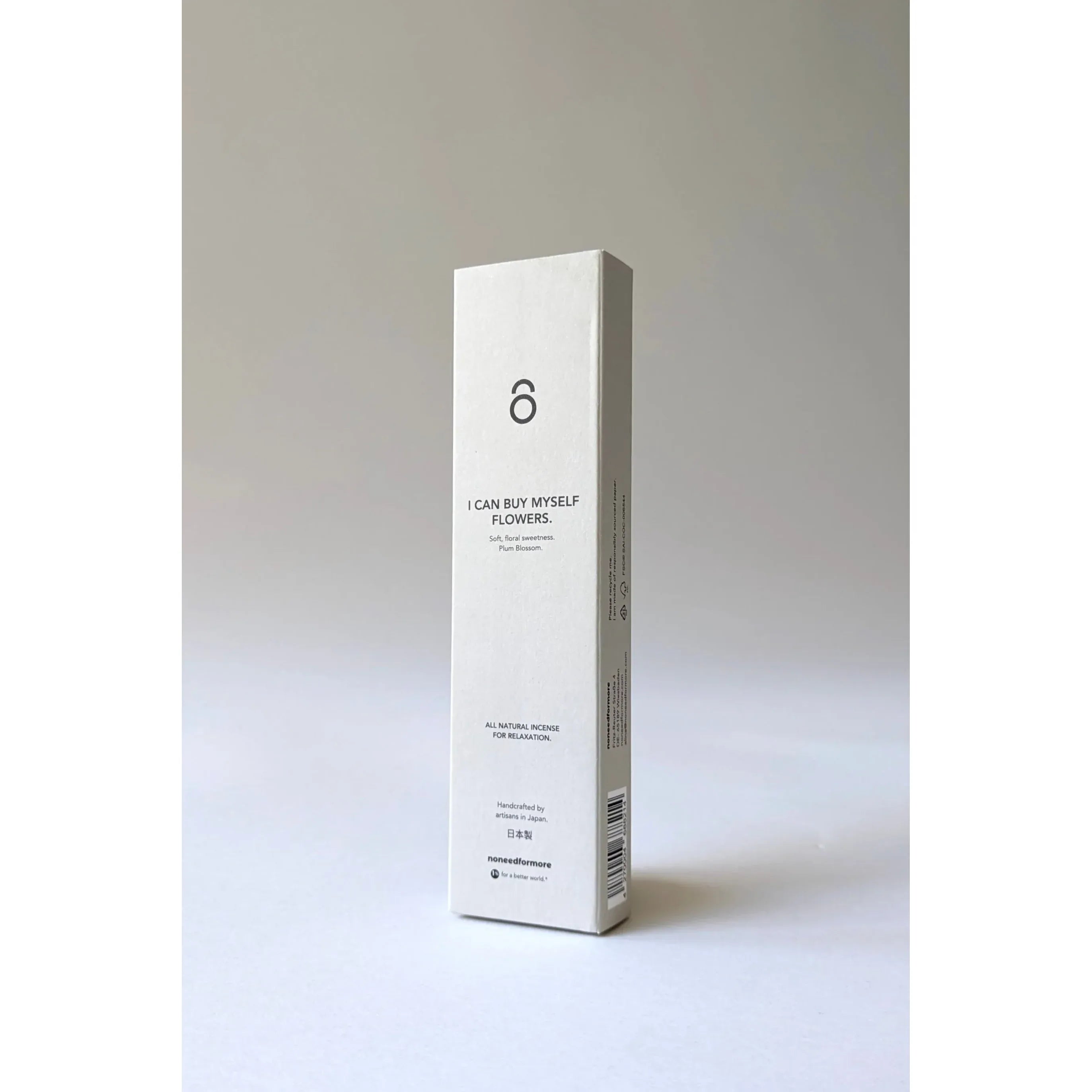 no need for more - Natürliche Räucherstäbchen - "I Can Buy Myself Flowers" - Pflaumenblüten