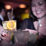 Cocktail Rezepte 3.0 Glasstrohhalme mit gravierten Maßen für perfektes Mixen - 6er Set