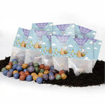 10x5 Blumenmurmeln im Tütchen "Ostergrüße"