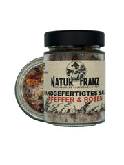 Rosen Und Pfeffer Salz Mit Rosa Pfeffer Und Rosenblüten Duft Für Besondere Gerichte Und Momente Der Liebe Zum Detail